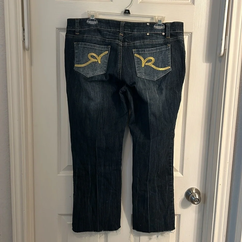 Y2k Rocawear Good‎ Embellished Womens Jeans Size 15 36x25